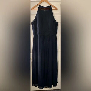 Azazie Bonnie Bridesmaid Dress Navy Size A20 Unaltered